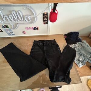 American Eagle Outfitters Black Straight Leg Jeans